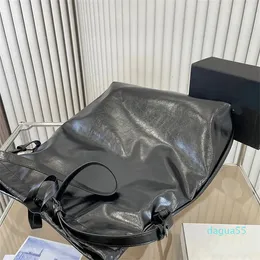 Trash Handbag Tote Bag Plain Garbage Crossbody Bags Drawstring Handbags Purse Leather Inside Zip Pocket Fashion Letters
