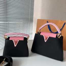 Capucyns Crossbody na ramię worka damska torba projektantka worek lou vitt alma bb torebka torebka wielokolorowa mini mini torba dżinsowa wysokiej jakości torba TOTE