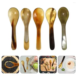 Mugs 5 Pcs Reusable Coffee Spoon Stirring Spoons Appetizer Chic Dessert Natural Food