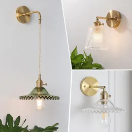 Vägglampor modern led lampa glas boll badrum sängklippning för trappor vardagsrum rund spegel ljus fixtur abajur