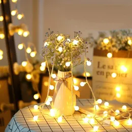 USB Battery pulg LED Ball Garland Lights Outdoor Waterproof Fairy String lights Christmas Holiday Wedding Party Lights Decoration