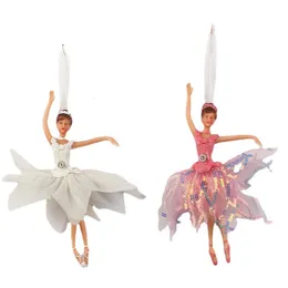 Pluszowe lalki 1PCS Girl Ballet Ozdoba Wiszące Dekorat choinki anioł anielski wisiorek ozdoby wisorki dekoracje elf 230807