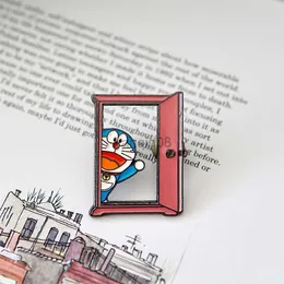 Stift brosches doraemon hård emaljstift dokodemo doa brosch tecknad anime spel fan collect badge hkd230807