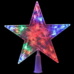 Tree Top Star Xmas Topper Ornament Home Home Decord Decord Christmas Plastic Supplies Decoration Decorations L230621