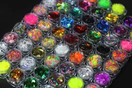 Nail Glitter 100 Kinds of Paillettes Love Heart Laser Ultrathin Sequins PET Accessories For Nails Art Face Resin Ornament Crafts DIY 230808