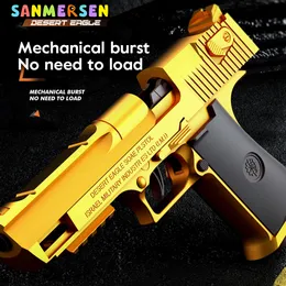 Gun Toys Gold Toy Guns Airsoft Pistol Burst Shell Ejection Weapons Soft Bullet Gun Toy Darts Blaster Pistol Manual Airsoft Gun For Boys 230807