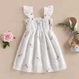 Abiti da ragazza Ma bayi balita bayi balita bayi anak perempuan gaun Floral bordir gaun untuk anak perempuan musim panas pakaian anak-anak