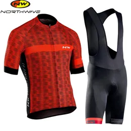 Kolarki setki set NW Summer Summer Men S ubrania Maillot Ciclismo Hombre Rowerowe odzież MTB koszulka 230807