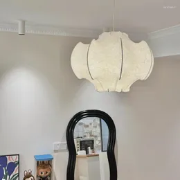 Lampade a sospensione Lampadario da ristorante in seta Personalità post-moderna Soggiorno Camera da letto Moda Modello di design caldo