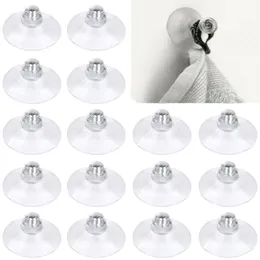 Hooks Rails 20pcs Suction Cup Glass Pads 32415m Clear PVC Screw Sucker Without Strong Adhesive Holder 230807