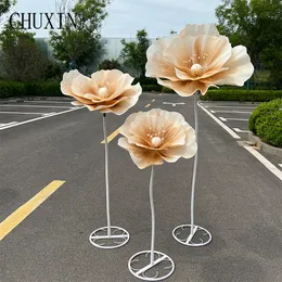 Decorative Flowers Wreaths Luxury Foam EVA Wedding Backdrop Road Lead Flower T Stage Layout Ornaments Home Garden Decor Flowers Stand Window Display Props 230808