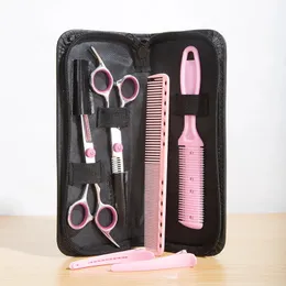 Professionelles Haarschneidescheren-Set, 2 Stück Friseurkämme, 2 Stück Haarschneidescheren, 2 Stück Haarspangen-Set für den Heimgebrauch im Salon