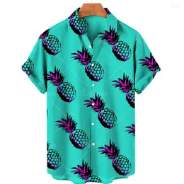 Männer Casual Shirts Sommer 2023 Hawaiian Kurzarm Übergroße Kleidung 3D Druck Männliche Tops Y2k Harajuku Empfehlen Soziale