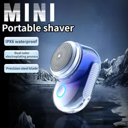 الكهرباء Shavers Cyber ​​Red Mini Shaver عالية الجودة USB شحن الحلاقة المائية ماء سفر سفر محمولة سكين الكامل الجسم غسل 230808