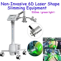 Tela sensível ao toque 6D Lipo Redução de gordura Perda de peso Máquina de emagrecimento 6D Lipolaser Body Shaping Equipamento de beleza SPA