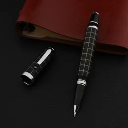 Bollpoint Pens Luxury High Quality 005 Frosted Black Rollerball Pen Signature Ink Pen Spinning Ball Point Stationery Office Supplies 230807