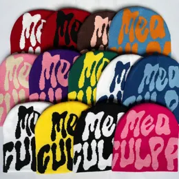 BeanieSkull Caps Mea Culpas Beanie Hats for Women Men Soft Outdoor Warm Skullies Cappello da sci Bonnet Boy Girl Elastico Acrilico Berretto a maglia Donna Kpop 230808