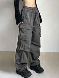 Kvinnor S Pants S Y2K Women Streetwear Techwear Cargo Korean Harajuku Casual Parachute For Men Sweatpants Wide Leg Joggers Byxor Kläder 230808