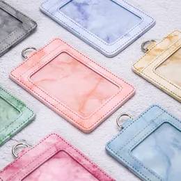 Marble Pu Leather Business Bans Bans ID حامل بطاقة الائتمان حاملات البطاقة متعددة الفتحات.