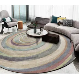 Carpets Art Abstract Round Carpet Large Size Home Decor Chair Mat Rugs for Bedroom Aesthetic Lounge Rug Living Room Mats 230808