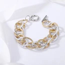 Urok Bracelets Women Classic Gold Sliver Kolor Bransoletka Multilayer Dopasowanie łańcucha dla mężczyzn Making Biżuter Dift Hollow 230807