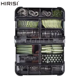 Fishing Accessories 420x Carp Fishing Tackle Kit in Box Fishing Swivels Snaps Rubber Anti Tangle Sleeves Hook Stop Beads Fishing Accessories XP-800 230807