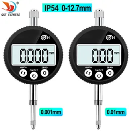 Gauges IP54 waterproof digital indicator 0-12.7mm 0.001mm 0.00005 "Electronic Micrometer Metric Inch Dial Indicator Gauge 230807