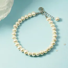 Strand Feng Fu Character Pearl Bracelet Temperament Ladies Korean Version Handstring Simple Exquisite Advanced And Fashionable