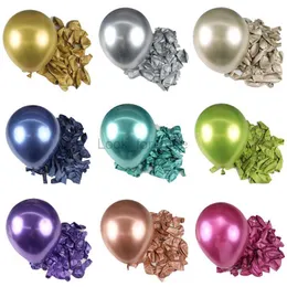 30/20/10Pcs Balões de Metal Chrome Gold Silver Metallic Látex Balões para Balões de Aniversário Chá de Bebê Decorações de Festa de Natal HKD230808