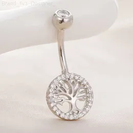 925 الجنيه الاسترليني شجرة الفضة من Cabala Navel Navel Belly Betly Butring Rings مجوهرات الجسم السائبة للنساء إكسسوارات رائعة هدية L230808