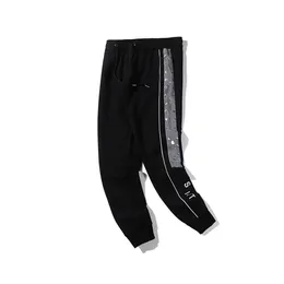 Calças masculinas casuais para jogging lazer fitness roupas esportivas masculinas calças esportivas finas calças pretas cintura elástica mm 2xl