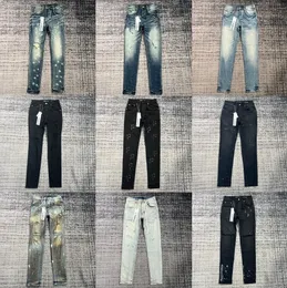 Ksubi designer jeans de alta qualidade roxo jean mens ascensão elástico roupas dos homens apertado magro denim lágrimas jeans designer moda