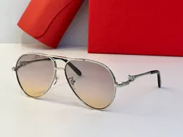 Damen-Sonnenbrille, Designer-Herrenbrille, Geparden-Serie, hochwertige Brillen für Männer, einfacher europäischer Retro-Stil, Metallrahmen, Kröten-Sonnenbrille, Auto-Sonnenbrille