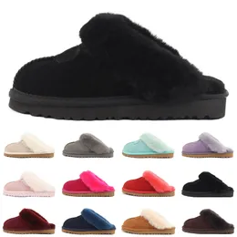 Austrália Designer Chinelos de Pele Mulheres Slides Sandálias Mulheres Inverno Sapatos de Neve Clássico Preto Castanha Rosa Cinza Marinha Marrom Sandália Tamanho 35-43