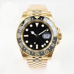 2023 GMT Designer Men's Luxury Premium Watch 40mm Watch Gold Movement Watch Sapphire rostfritt stål 2813 Mekanisk sportklocka med U1 Super Factory Montre de Luxe