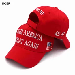 Ball Caps Yeni Donald Trump 2024 Cap ABD Beyzbol Kapakları Büyük Boyut Maga Snapbk Başkan Şapka Nakan Toptan Damla Nakliye Şapkaları J230807