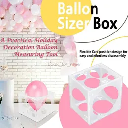 Ballon Sizer Box Palloncino Misurazione Ballon Baloon Arco Ghirlanda Festa di compleanno Matrimonio Baby Shower Decor Accessori per palloncini HKD230808