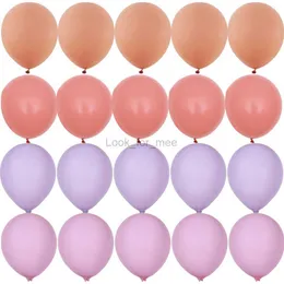 15/20PCS 10inch Vintage Ballon Set Retro Rosa Lila Serie Luftballons für Hochzeit Alles Gute zum Geburtstag Party Dekoration DIY Liefert HKD230808