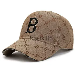 Ball Caps Summer Fashion Kolor męski popularny czapka baseballowa litera B haft unisex snapbk hip hop na zewnątrz kapelusz przeciwsłoneczny dla kobiet J230807