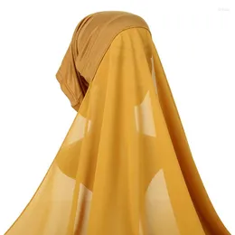 Scarves Selling Lady Chiffon One Piece Scarf Muslim Head Wrap Women's Suit