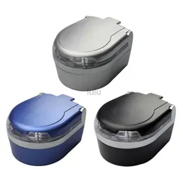Car Ashtray with Lid Led Cigarette Smokeless Windproof Tray Holder HKD230808