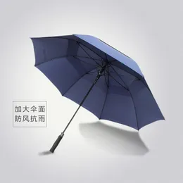 Şemsiye büyük şemsiye çift katlı golf erkekler çift reklam ile özel fabrika logo hediye durak