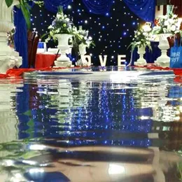 Party Supplies Super Bright 20M 1.2M Double Face Silver Wedding Stage Aisle Runner Event Banquet Decoration Magical Mirror Carpet