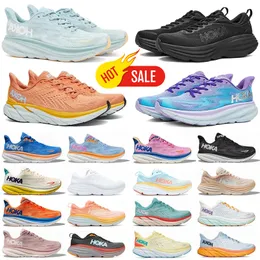 Hokas Shoes Hoka Clifton 9 Bondi 8 Running Shoes Womens Mens Trainers Outdoor Sports Sneakers Free People Yclamen Sweet Lilac Blue Ice Triple Black Whit OG Trainers