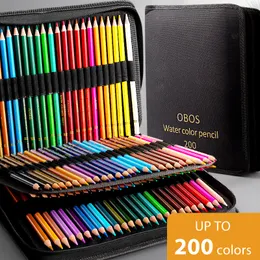 페인팅 펜 4872120200 PCS 컬러 연필 세트 수채화 드로잉 케이스 프로 스케치 아트 용품 230807