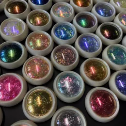 Nail Glitter 1Jar Chameleon Aurora Sequins Net12g Iridescent Opal Fire Flakes Metallic Shiny Eye Shadow Makeup Powder FT8 230808