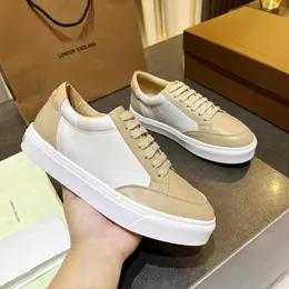 Burberry flache Turnschuhe, Luxus-Designer-Sneaker, modische Damen-Freizeitschuhe, atmungsaktiver Loafer, gestreifter Tartan-Wanderschuh, Herrengröße 35–45, atmungsaktiver Sneaker mit Absatz