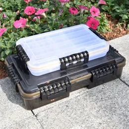 낚시 액세서리 방수 낚시 태클 박스 대용량 낚시 액세서리 도구 저장 상자 물고기 훅 루어 가짜 미끼 상자 낚시 용품 230807