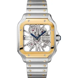 Ekstrawaganty męski zegarek 39,8 mm zegarki ruchowe automatyczne maszynę VK kwarc puste zegarki Business Casual Watch Sapphire Sapphire Pełna stal nierdzewna Luminous