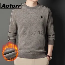 Men's Sweaters 2023 Fashion Brand Sweater for Mens Fleece Pullovers Slim Fit Jumpers Knitwear O-Neck Autumn Korean Style Casual Clothing Male J230808